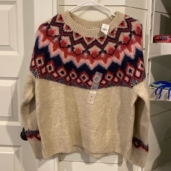 Old Navy Fair Isle Crewneck Sweater - Picture 2 of 8